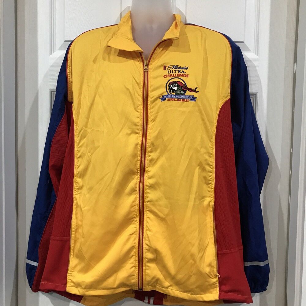 Tampa Bay Pirate Fest Gasparilla Marathon Running Track Jacket Embroidered XL